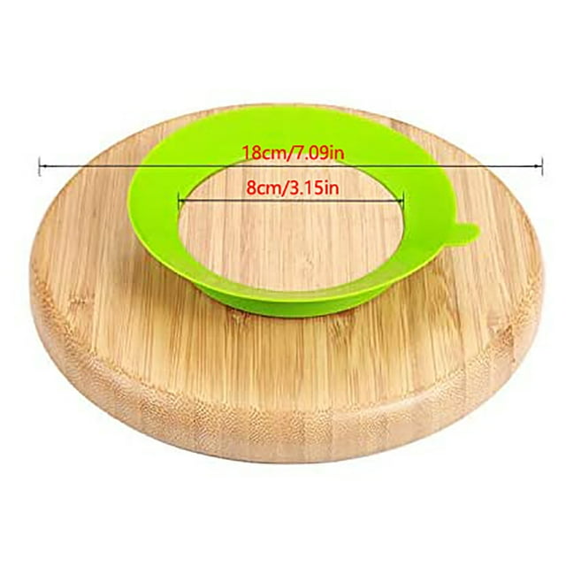 Baby Dinner Plates Baby Dinner Plates Portable Non Slip Baby Suction Plate Bamboo Feeding Plate With Spoon