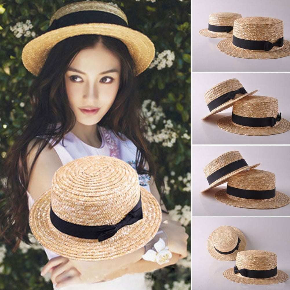 Straw Sun Hat Festival Trilby Holiday 