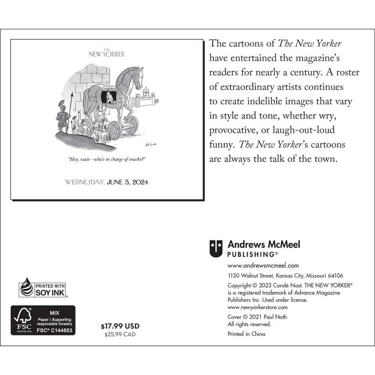 Cartoons from the New Yorker 2024 Day-To-Day Calendar (Other) - Walmart.com