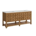 thumbnail image 3 of James Martin Vanities 505-V72-Fenc Malibu 72" Free Standing Double Basin Birch Wood Vanity, 3 of 7