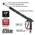 thumbnail image 4 of NorthStar Hot Water Pressure Washer Gun with Vented Lance, 5000 PSI, 10.5 GPM, 4 of 4