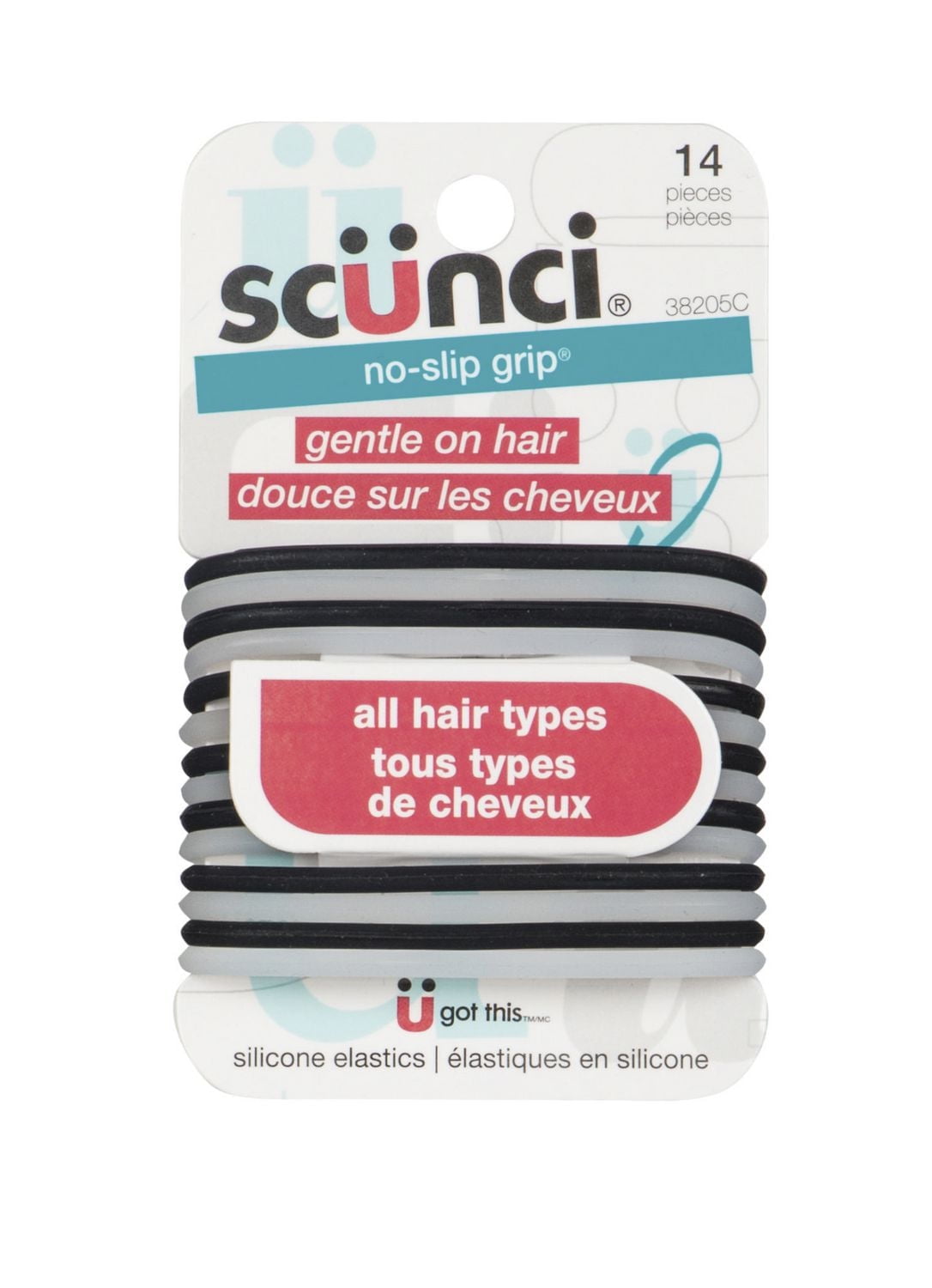 Paquet de 14 élastiques en silicone 14 unités