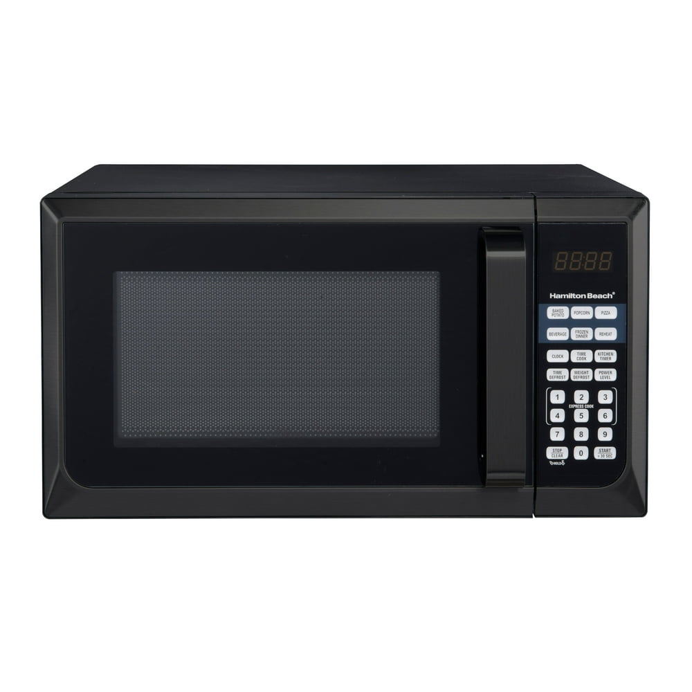 Hamilton Beach Stainless Steel 0.9 Cu. Ft. Black Microwave Oven