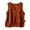 Red, variant on Wyobmus Linen Vest for Women Button Down Sleeveless Tops V Neck Cropped Waistcoat Spring Summer Casual Outfits With Pocket M-2X Brown