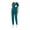 Caribbean Blue, variant on Scrubs for Women Set - Stretch V-Neck Scrub Top & Jogger Pant with 8 Pockets COZY SCRUBS (Caribbean Blue)