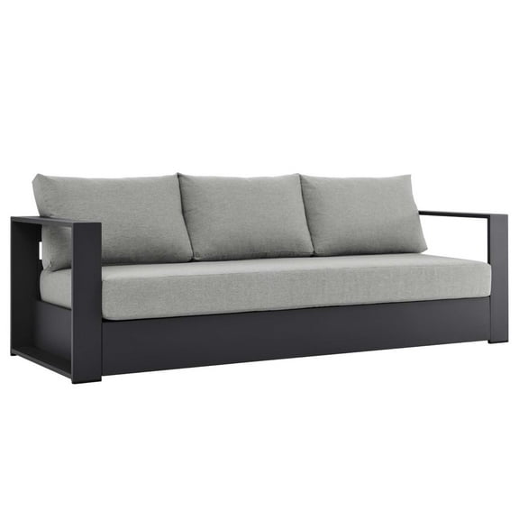 Ergode Aluminum Outdoor Patio Sofa - Modern, Durable, and Weatherproof. Sunproof and Water-Resistant Cushions. Easy Assembly. 993 lbs Weight Capacity.