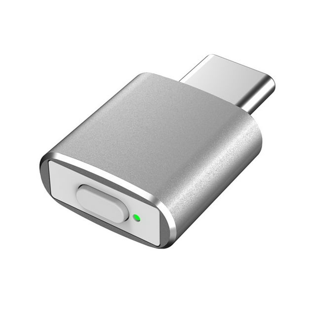 Type C Mouse Mover Jiggler Undetectable Automatic Mouse Mover 3 Jiggle Modes Driver-Free Keep Device for Laptop PC Awake