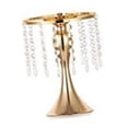 thumbnail image 1 of Vela de cristal de lujo del pilar del candelero de la pieza central para la B-OroAlt. 26cm-oro, 1 of 3