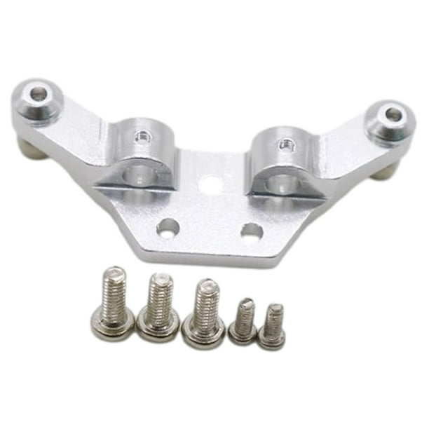 Vogacara RCGOFFLOW, torre de choque trasera ajustable de aleación de aluminio, torre de choque trasera Rc para 1/28 Rc, torre de choque trasera Kits de construcción modelo Plata