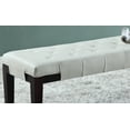 thumbnail image 5 of Knubmt Faux Leather Dining Bench with Wood Frame, Perfect for Living Room, Dining Room, White, 5 of 5
