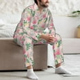 thumbnail image 7 of Balery Tropical Pitaya Pattern Pajama Sets for Men Long Sleeve 2 Piece Sleepwear Loungewear Sets Soft PJ's with Pockets Long Sleeve Comfy Pj Sets-XX-Large, 7 of 7