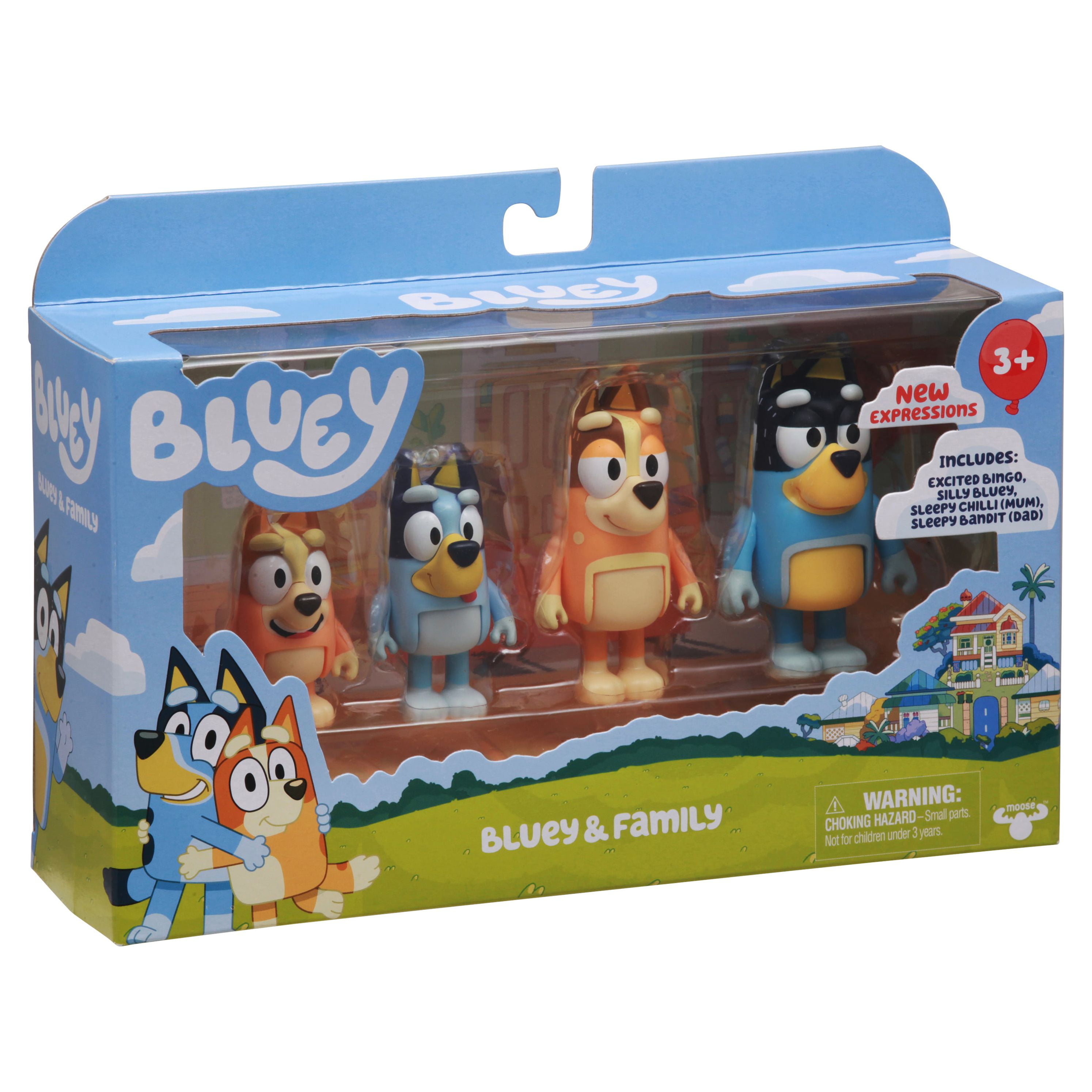 Bluey Family Figures 4Pack: Articulated and Playful Toys for Preschoolers, Includes Bingo, Bluey, Ch(图4) Bluey Family Figures 4Pack: Articulated and Playful Toys for Preschoolers, Includes Bingo, Bluey, Ch(图4)