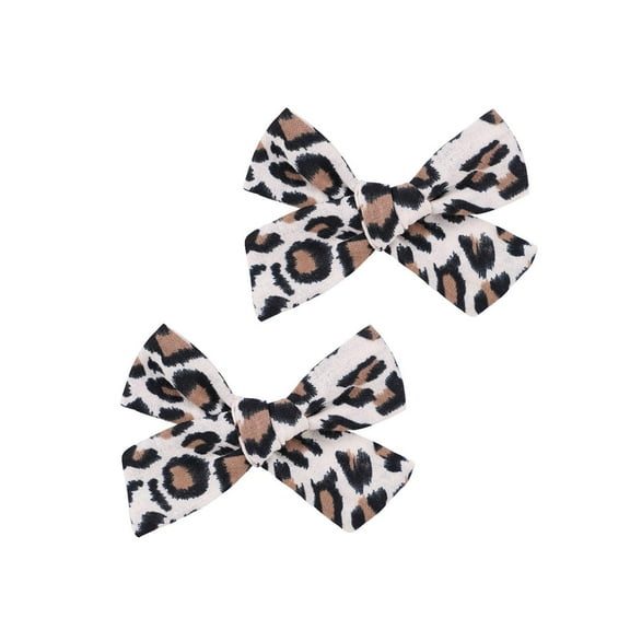 Cheetah Bow Hair Clips Leopard Hairclips Bowknot Pin (B2)