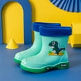 thumbnail image 2 of Hpapadks Rain Boots For Girls Cute Dinosaur Cartoon Rainy Day Non Slip Waterproof Water Shoes Classic Wide Calf Green 30.00, 2 of 5
