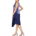 thumbnail image 2 of HAPPY BAY Women's Summer Loose A-Line House Wear Beach Dresses L-XL Tie Dye, Blue, 2 of 3