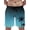 Blue Gradient, variant on Tropical Leaf with Pink Flamingo Mens Swim Trunks Quick Dry Stretch Board Shorts with Soft Mesh Lining Funny Beach Short with Pockets 2XL-3XL