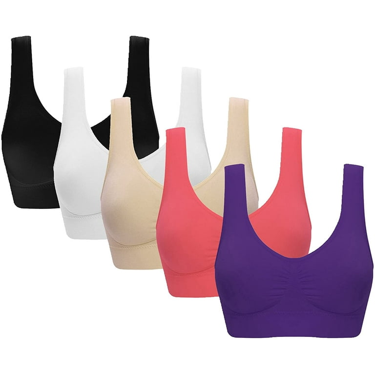 Women's Bra Seamless 6-Pack - Set of 6 Neutral Color Comfort