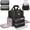 Black, variant on Nail Polish Organizer Holds 80+ Bottles,Nail Polish Carrying Case with 2 Removable Bags,Nail Organizers and Storage for Nail Tech,Portable Nail Supplies Holder,Mother Day Gift for Women Grils,Black
