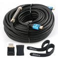 thumbnail image 2 of HDMI Cable 100 Feet with Built-in Signal Booster-Postta HDMI 2.0V Cable with 2 Piece Cable Ties+2 Piece HDMI Adapters Support, 2 of 3