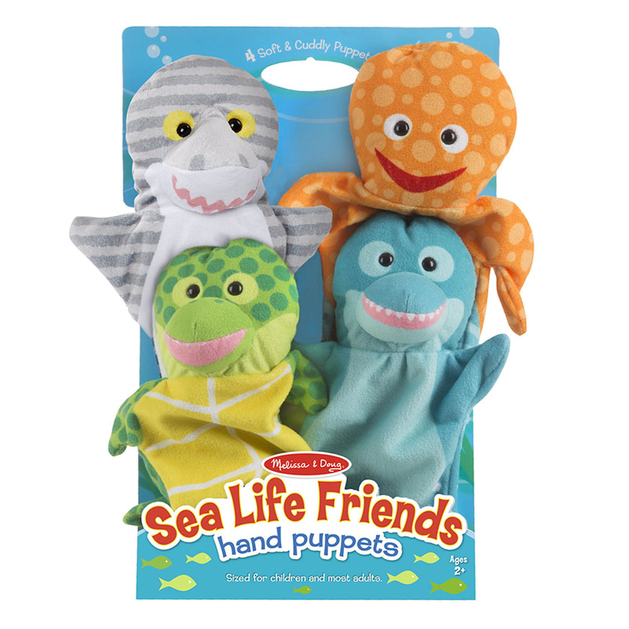 Set of 3 Melissa & Doug Plush Hand Puppet Sets Zoo Animals Storytelling Play for sale online 