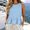 Light Blue, variant on OGLCCG Womens Ruffle Cotton Linen Tank Tops Summer Beach Cute Sleeveless Shirts Loose Fit Solid Beach Vest Top