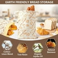 thumbnail image 5 of Reusable Beeswax Bread Bags(2 Pack), Beeswax Bags for Sourdough/Homemade Bread, Natural Cotton Bees Wax Bag,2pack x Beeswax Bread Bags, 5 of 6