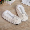 thumbnail image 5 of Mntrerm-zapatillas de estar por casa para mujer, pantuflas cálidas y suaves de felpa, antideslizantes, de piel, de Color sólido, 2023, 5 of 5