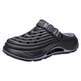 thumbnail image 3 of Rokment Women's Men's Orthopedic Air Cushion Walking Sandals with Back Strap Waterproof Comfortable Barefoot Water Swimming Pool Slippers Garden Clogs for Indoor Outdoor Black Size 9, 3 of 4
