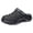 Black, variant on Men’s Platform Clogs with Arch Support Lightweight Non Slip Garden Work Shoes Close Toe Hollow Out Sandals White Size 9