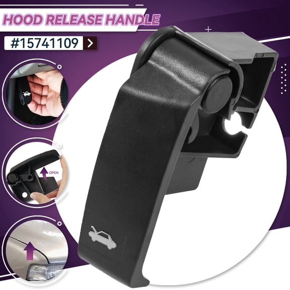 OEMASSIVE Auto Car Hood Latch Release Pull Handle for Chevrolet Silverado Tahoe GMC Sierra Yukon Cadillac C3500 C1500 K2500 K1500 15741109