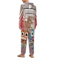 thumbnail image 3 of Amazing World of Gumball Womens Mens Hooded Jumpsuit - Zip Up One Piece Pajamas Soft Cozy Winter Warm Plush Loungewear, 3 of 8