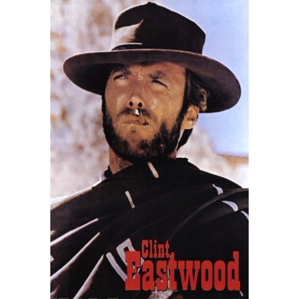 Clint Eastwood Hat Poster Print 24 X 36 Walmart Com