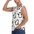 thumbnail image 2 of Disketp Colorful Hearts Penguin Sleeveless Tshirts for Men, Muscle Shirts for Men Dry Fit Tank Top-Medium, 2 of 5