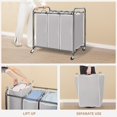 thumbnail image 4 of Clasificador de ropa Storage Maniac de 3 secciones con 3 bolsas extraíbles, 4 of 7