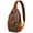 Chic, variant on Classic Red and Green Apple Print Travel Sling Backpack, Lightweight Crossbody Bag with Cute Cartoon Fruit Pattern and Multi-Layer Storage for Apple Lovers