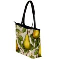 thumbnail image 3 of Thanksgiving Canvas Leather Mix Tote Bag with Twill, Sponge, Jeanette Material, 30x10.5x39cm Size, 3 of 5