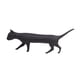 thumbnail image 3 of Estatua de gato, escultura animal, delicado adorno decorativo coleccionable moderno Negro, 3 of 9