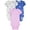 Purple/Blue/Gray, variant on Baby Bodysuit, 3-Pack, Sizes Preemie-18 Months