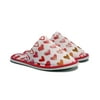 Chochili Women Heart Home Slippers White and Red Love Lightweight Silent Walk Size 7 to 8