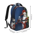 thumbnail image 2 of Goofa The Nightmare Before Christmas Pattern Casual Backpack for School & Travel – Lightweight Ergonomic Backpack with Laptop Compartment, Multiple Pockets-One Size, 2 of 5