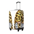 thumbnail image 2 of Cauagu Leopard Gnomes Print Travel Luggage Cover,Travel Dust-proof Suitcase Cover Softside Suitcase Protector for 18-32inch,Not Included Suitcase, 2 of 8