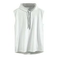 thumbnail image 5 of Krdevn Mens Sleeveless Vest Top Casual T Shirt Solid Color Hooded Hoodie,Tank Tops Men,L, 5 of 5