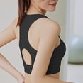 thumbnail image 5 of Women Bras Breasted Back Running Fitness Yoga High Strength Shock-proof Bra Sports Underwear Sports Bra Black S, 5 of 5