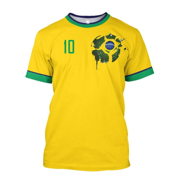 Brazil Jersey Men T shirt O Neck Oversized Short Sleeve Men