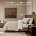thumbnail image 2 of EVERGRACE Channel Stitch 100% Cotton Quilt Set Queen Size, Pre-Washed Cotton Sateen Coverlet Bedspread, 3-Piece Soft & Breathable Bedding Set with 2 Shams for All Seasons, Parchment, 2 of 8