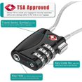 thumbnail image 2 of Luggage Padlocks Tsa Approved, Flexible Cable Travel Locks , Coded Suitcase Lock, Small Gym Locker Padlock With 3 Digit 2pcsd-, 2 of 5