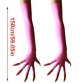 thumbnail image 5 of Punk Long Nails Paws Gloves Elastic Stretchy Arm Gloves Event Armwear Party Dressingup Accessories, 5 of 21