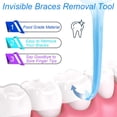 thumbnail image 3 of 2 Pcs Étui de Rétention Orthodontique avec Trous d'Aération, Étui de Protection Buccale Boîte de Rétention Dentaire avec Outil de Retrait d'Appareils Invisibles - Léger et Portable, Bleu Clair et Blanc, 3 of 8