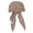 Khaki, variant on Women's Rhinestone Stretchy Chemo Hat & Turban Soft Cotton Head Wrap Scarf with Tie Back Breathable Skull Cap Khaki One Size