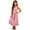 ZA-Pink-dresses for women, variant on Qzwdhjm Linen Jumper Dress for Girl Square Neck Maxi Overall Dresses Pleated Sleeveless A-line Dress with Pocket for Summer Holidays 5-14Y